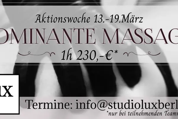 Aktionswoche Dominante Massage 13. bis 19. März 2023