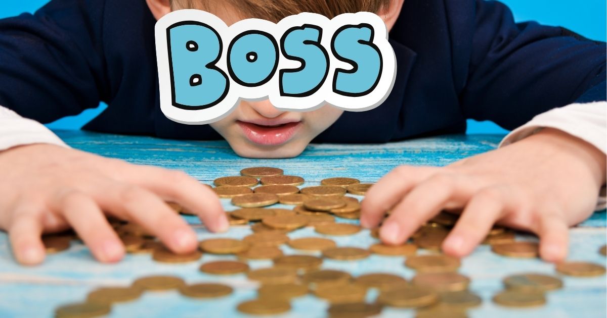 Ein "Big Boss" greift gierig nach Geld