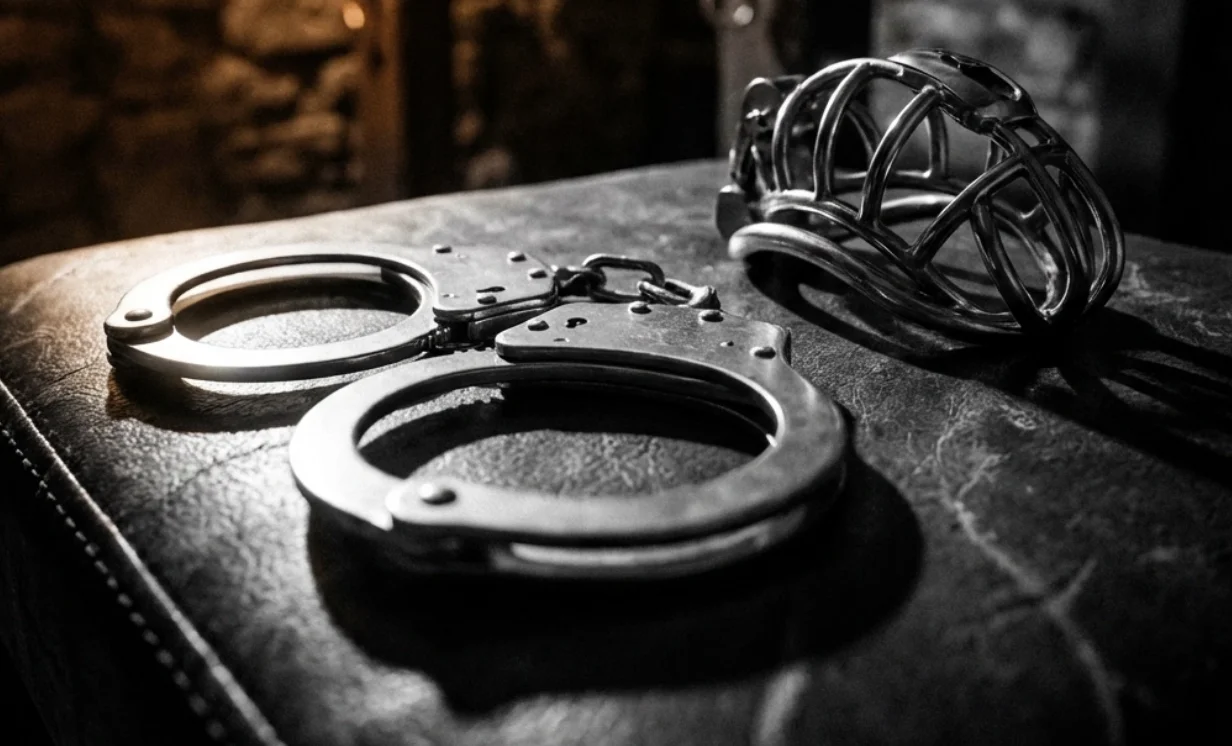 Chastity Prison with Mistress Beate at BDSM Studio Lux